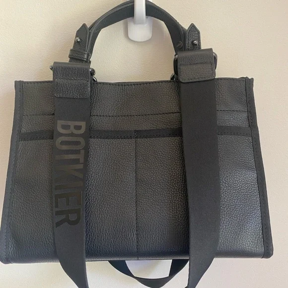 Botkier New York BEDFORD BITE Size 23F2827-ALBLK Black Leather Satchel NWT $288 - Picture 13 of 14